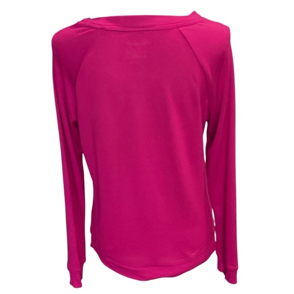 NWT Muk Luks Butter Knit Henley Lounge Top, Wine Color - Size Medium - Picture 9 of 9